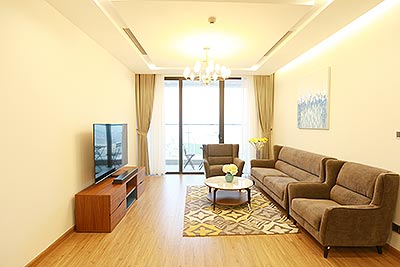 Modernly furnished apartment on high floor of M3 Tower, Metropolis