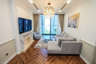 Cho thuê căn hộ 3 phòng ngủ nội thất đẹp tầng 19 ,M1 Metropolis