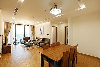 Open view Vinhomes Metropolis apartment on high floor, 3 beds