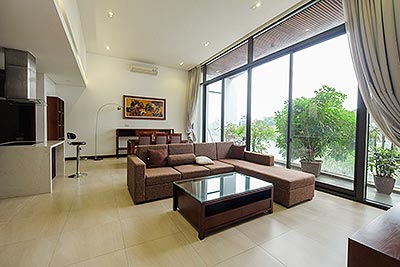 Peaceful lake view 02BRs apartment in Yen Phu Village