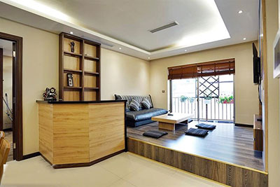 Pretty, Japanese style 02 bedroom apartment for rent in Lieu Giai street