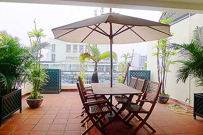 Rental Luxury Penthouse Serviced Apartment in Central Hanoi, 300m2 living area 