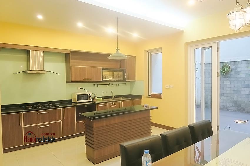 Semi furnished 03 bedroom house to let in Hai Ba Trung with nice courtyard 13