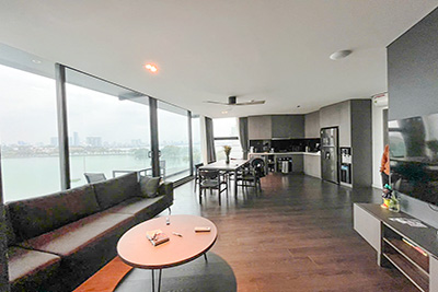 Spectacular lake view top floor 2 bedroom Apartment in Truc Bach
