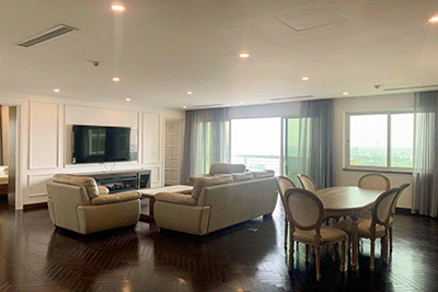 Spectacular views, decent size of balcony 3-bedroom apartment on high floor E5 Ciputra