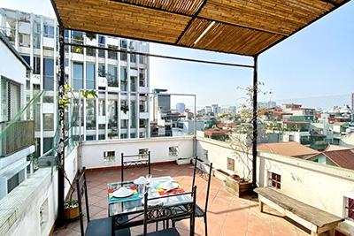 Sunlight duplex for rent in Dao Tan St, Ba Dinh