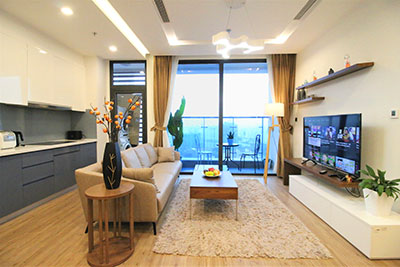 Cho thuê căn hộ 115m2, 3 phòng ngủ, đầy đủ nội thất tại Vinhomes Metropolis Hà Nội