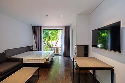 Sweethome 7 – Căn hộ studio hiện đại có bồn tắm nằm cao cấp.