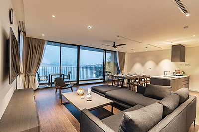 Top floor 4 bedroom Apartment with fabulous lake view in Tay Ho