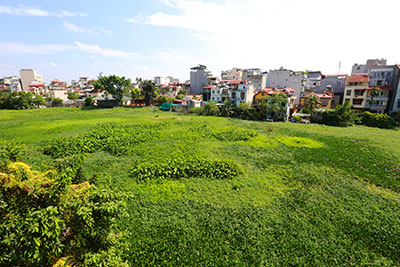 View greenery  01 bedroom apartment in Xuan Dieu, wooden furniture, spacious window