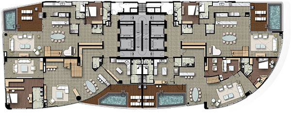 Watermark Hanoi Apartment Floor Plan of 18