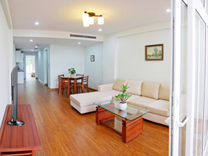 Well furnished 1 bedroom apartment in Thi Sach street for lease, quiet and save location.