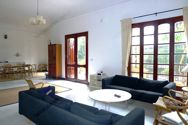 Well Maintained villa with Yard and spacious living room in Tay Ho Hanoi 5