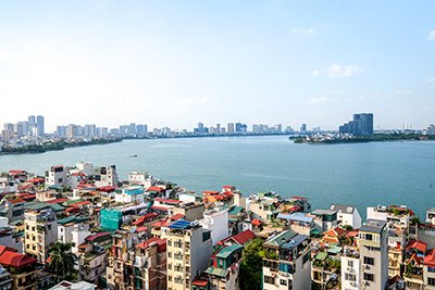 Căn hộ 2 phòng ngủ view Hồ Tây cho thuê tại tòa Golden Westlake, Ba Đình